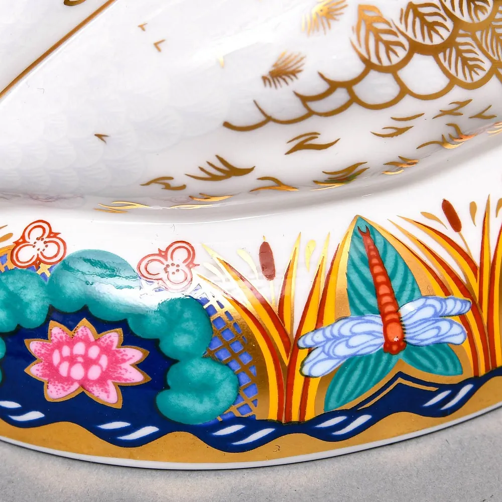 Коллекционное Пресс - Папье, Фарфоровая Статуэтка «ЛЕБЕДЬ», Royal Crown Derby Англия.
