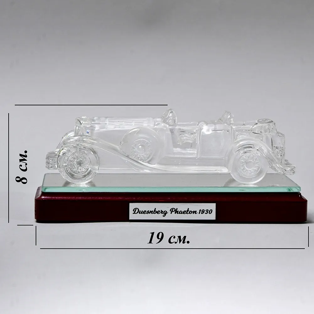 Коллекционная Хрустальная Модель «Автомобиль - Duesenberg Model J Dual Cowl Phaeton 1930» Spiegelau Crystal Германия. 