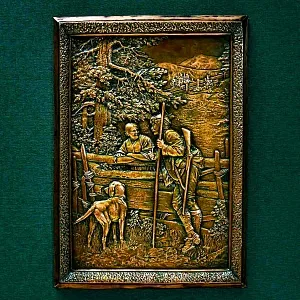 Настенное Панно - Картина - Барельеф «Случайное Свидание» Германия -30 гг.