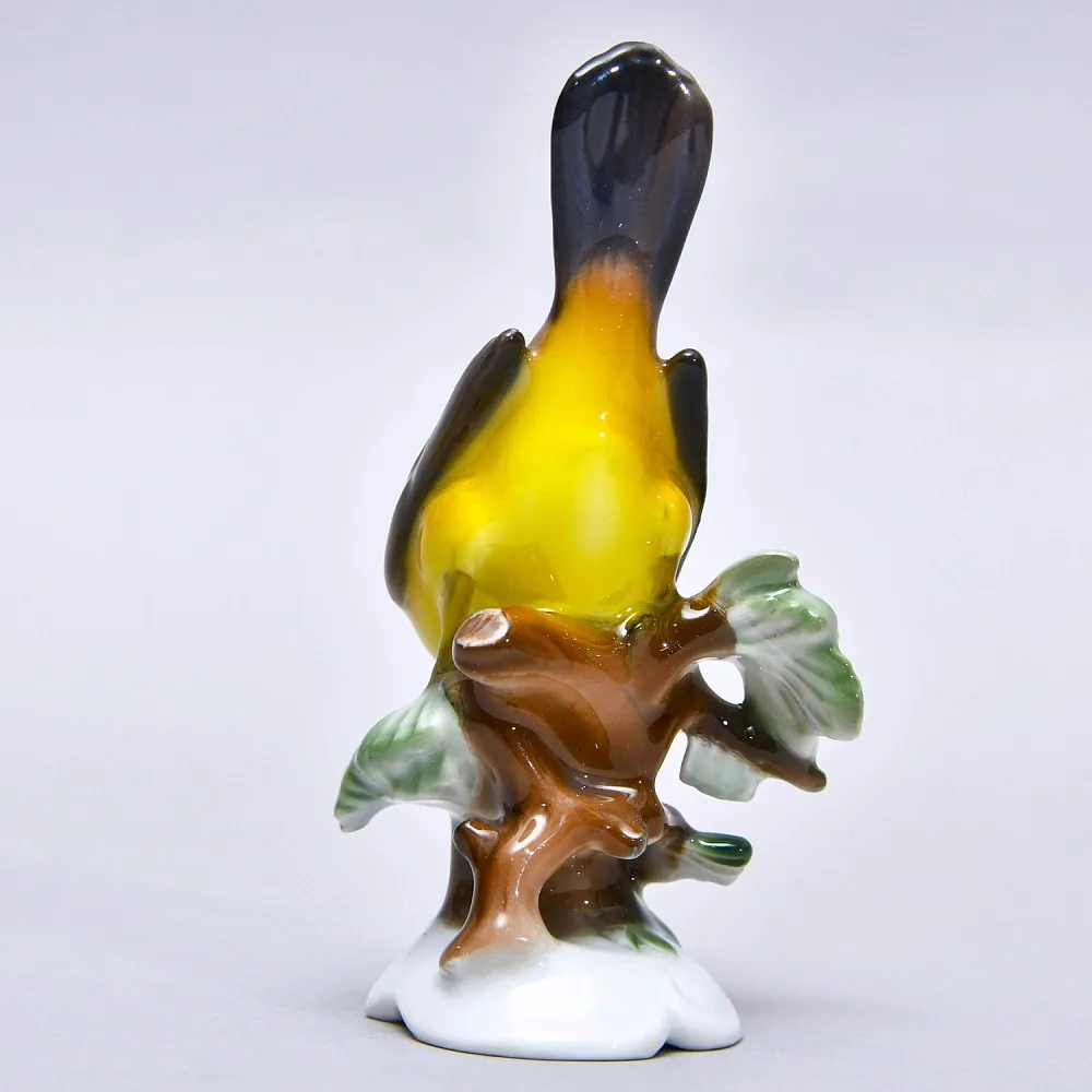 Авторская Фарфоровая статуэтка «Птица. Cиница», ROSENTHAL Германия, середина ХХ века.