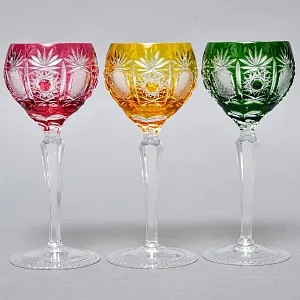 Набор Бокалы + Рюмки серия «PARIS» Хрусталь, JOSKA BODENMAIS Германия, 60 -е годы ХХ века.