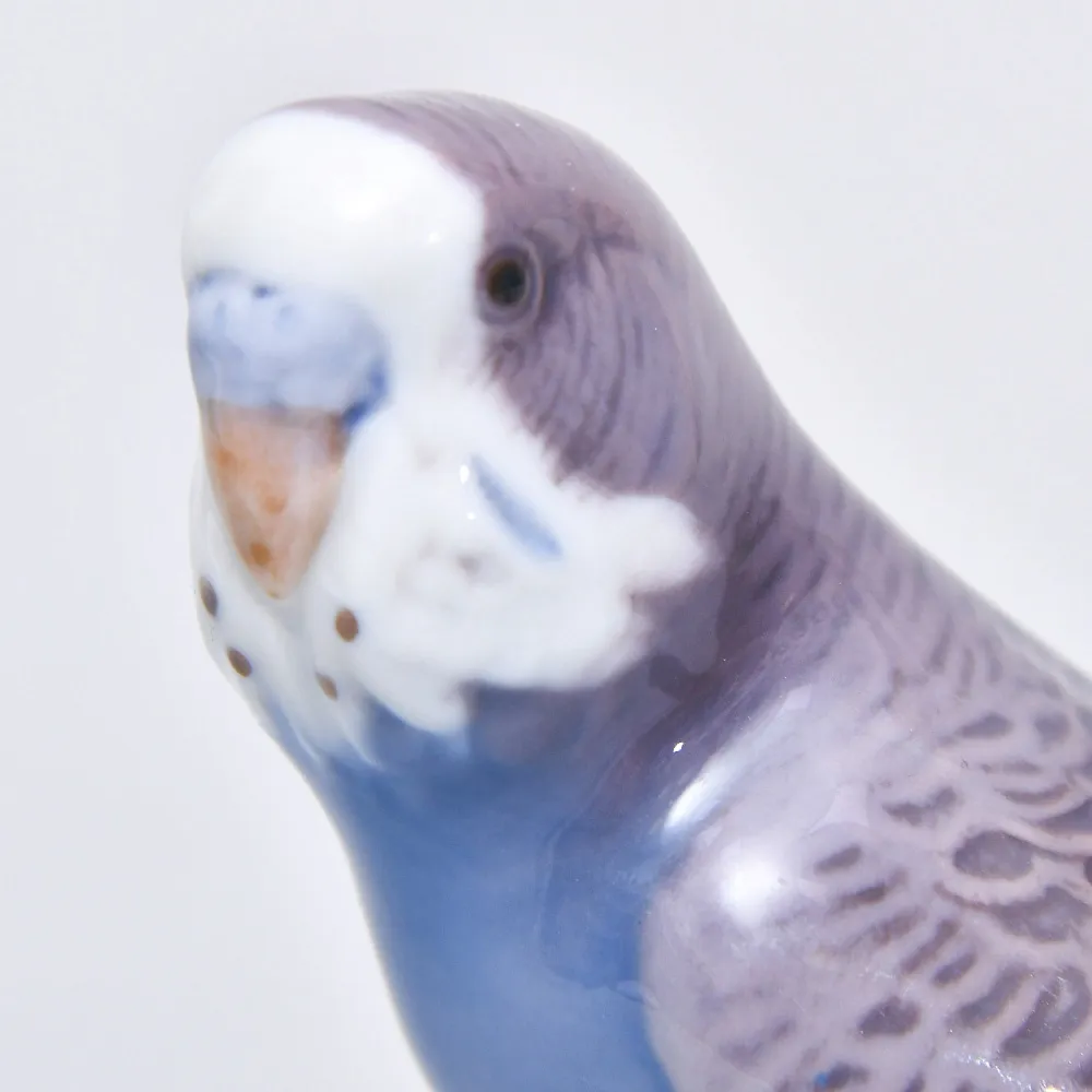 Авторская Фарфоровая статуэтка «Волнистый попугай», Bing&Grøndahl Дания,  1970 - 1983 гг.