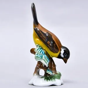 Авторская Фарфоровая статуэтка «Птица. Cиница», ROSENTHAL Германия, середина ХХ века.