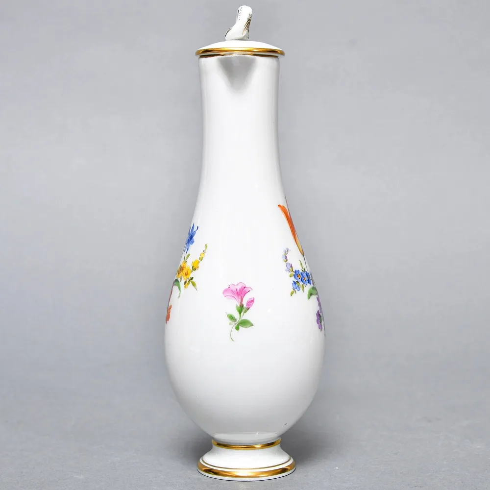 Коллекционный Фарфоровый Соусник - Кувшинчик «Мейсенские цветы», MEISSEN Германия.