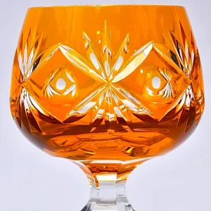 Бокал для Вина из Цветного Хрусталя, Annahütte Германия, 60 -е годы ХХ века.