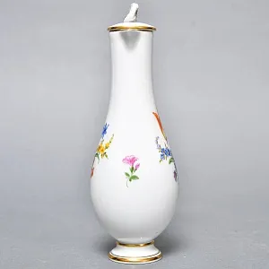 Коллекционный Фарфоровый Соусник - Кувшинчик «Мейсенские цветы», MEISSEN Германия.