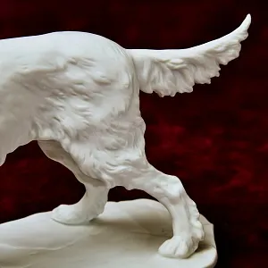 Бисквитный Фарфор Коллекционная Статуэтка «Собака - СЕТТЕР»,  Kaiser Германия - 1979 г.