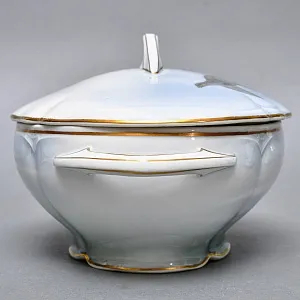 Столовый Фарфоровый сервиз «Охота» на 12 персон, Kaestner Saxonia Германия, первая половина ХХ века.