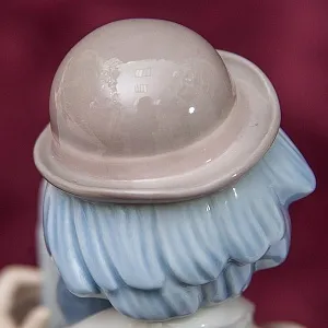 Фарфоровая статуэтка «Клоун с cаксофоном» Lladro, Испания - 1987 год.