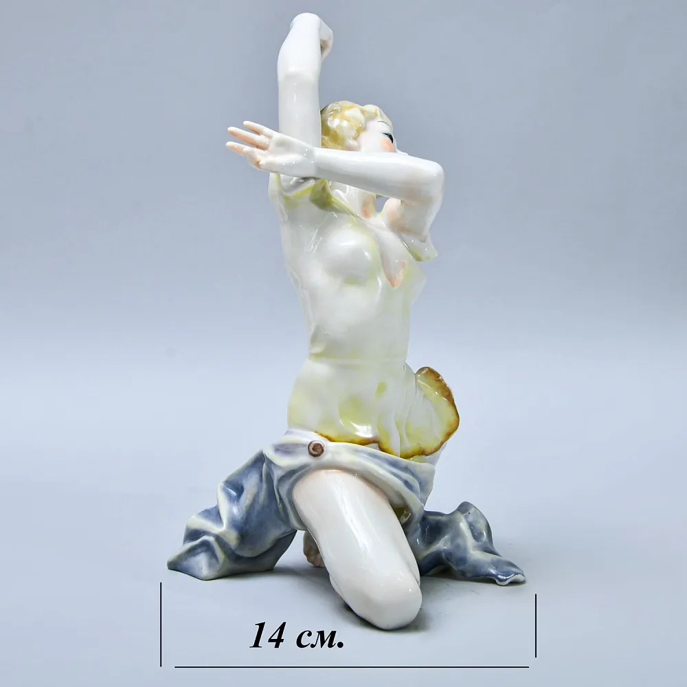 Авторская Коллекционная Статуэтка «ТАНЦОВЩИЦА - ТАНЕЦ», фарфор Hutschenreuther, Германия 1955-1968 годы.