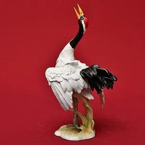 Коллекционная Фарфоровая статуэтка "Птица - ЖУРАВЛЬ", Goebel Германия, вторая половина ХХ века.