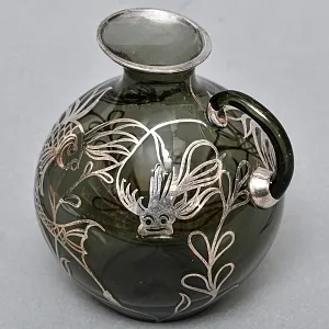 Антикварный Стеклянный кувшин «РЫБКИ», LAUSHE Германия, первая половина ХХ века. 