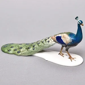 Редкость! Коллекционная Фарфоровая статуэтка «Птица - Павлин», ROSENTHAL Германия 40 гг.