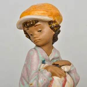 Фарфоровая статуэтка «Хулиган с собачкой», Lladro серия Грес, Испания 1994 - 1998 года.