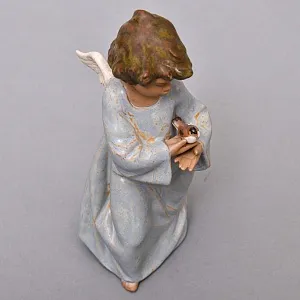 Коллекционная Фарфоровая статуэтка «Ангел с птицей» серия Грес, Lladro Испания.