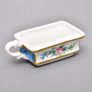 Антикварный Заварочный Чайник на подставке «Цветочная гирлянда», Франция - первая половина ХХ века.