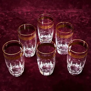 Набор 6-ть Хрустальных Стаканов серия «Copenhagen», MOSER - МОЗЕР Чехия.