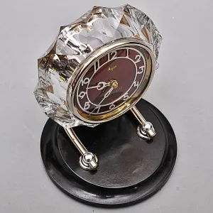 Легендарные Механические Настольные Часы «МАЯК» в хрустальном корпусе - СССР - 1965 год.