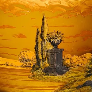 Большая Авторская Коллекционная Ваза «Свидание», Хрусталь OERTEL & Co, Богемия.