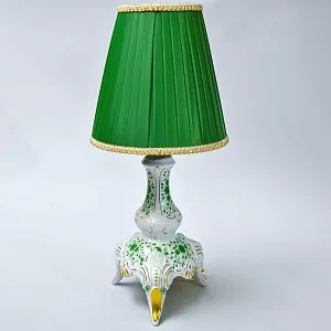 Настольная Электрическая Лампа - Светильник «APPONYI GREEN» Фарфор Lindner, Германия 80 -е годы ХХ века.