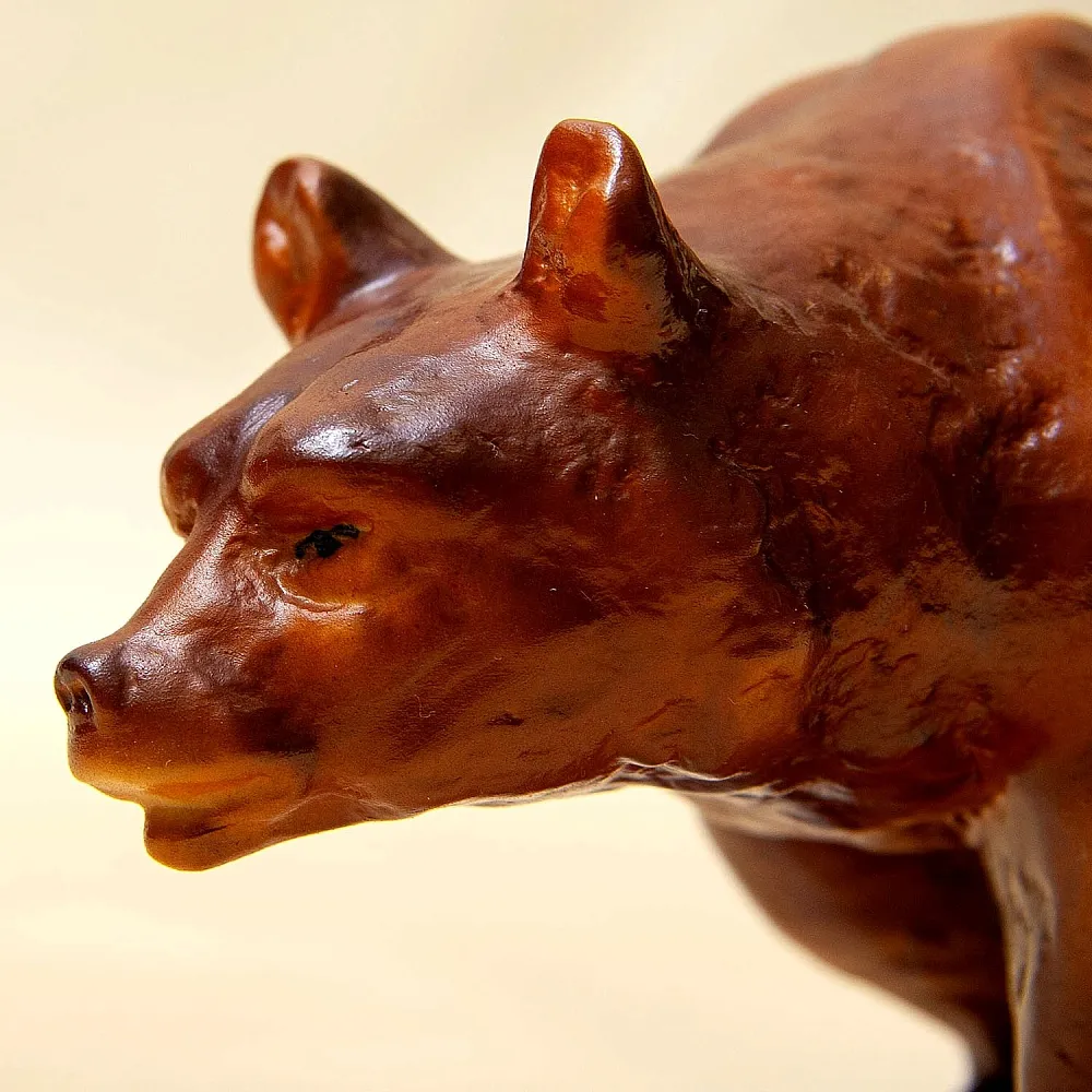 Редкость! Авторская фарфоровая статуэтка «БУРЫЙ МЕДВЕДЬ», Wallendorf Германия - 1963 год..