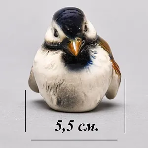 Коллекционная Фарфоровая статуэтка «Птица - Воробей», Goebel Германия -1972 год.