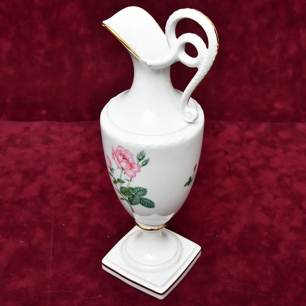 Коллекционный Фарфоровый Кувшин - Ваза «Садовые Розы», KAISER Porzellan Германия, 1960 - 1967 годы.