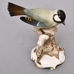  Коллекционная Фарфоровая статуэтка «Птица. Синица», Hutschenreuther Германия, 1955 -1968 годы. 