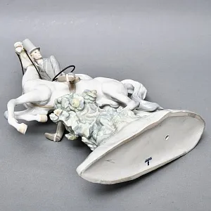 Коллекционная Фарфоровая статуэтка «Всадник», Lladro / Лядро Испания, 1969 - 1985 годы.