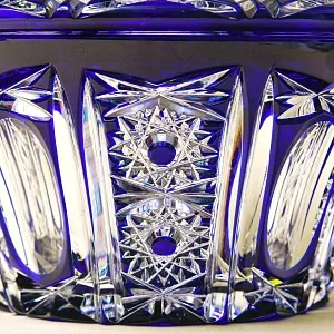 Ваза - Конфетница с кышкой Хрусталь JOSKA BODENMAIS Германия, конец 60-х гг.