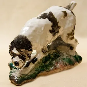 Анималистическая Фарфоровая Статуэтка «Собака. Немецкий грифон» ИФЗ, Россия -1992 год.