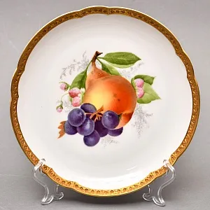 Антикварный Набор из 6-ти Фарфоровых тарелок «ФРУКТЫ-ЯГОДЫ», Rosenthal Германия, 1922- 1933 гг.