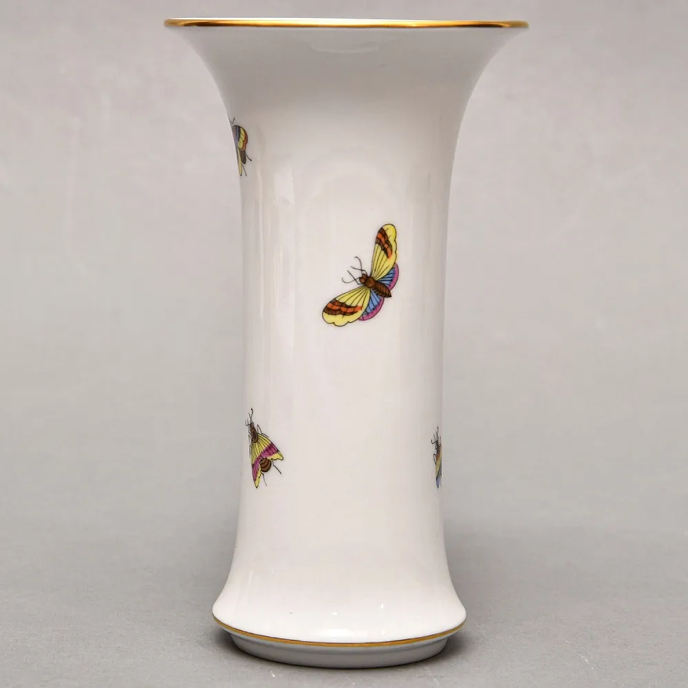 Небольшая Коллекционная Ваза для цветов «ROTHSHILD BIRDS», Фарфор Herend Венгрия.