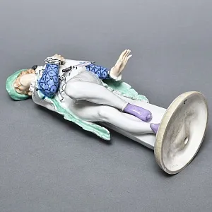 Антикварная Фарфоровая статуэтка Арт Деко «ШУТ», Karl Ens Германия, первая половина ХХ века. 