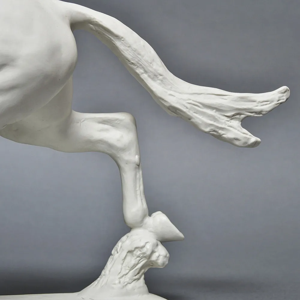 Редкость! Бисквитный Фарфор - Большая Статуэтка «Бегущий конь», ROSENTHAL Германия.