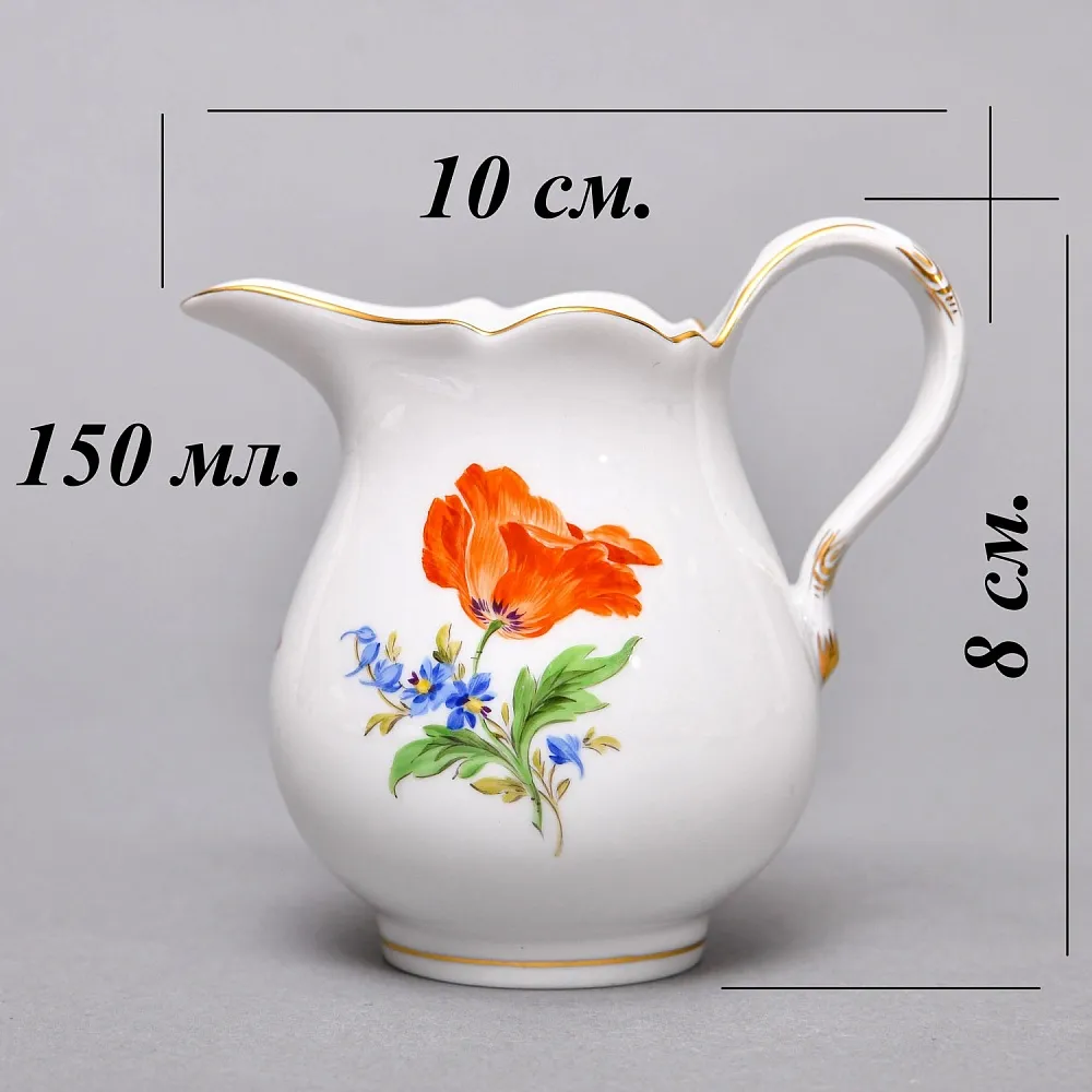 Фарфоровый Чайный Сервиз «Цветы Мейсена» на 6-ть персон, MEISSEN / МЕЙСЕН Германия. 
