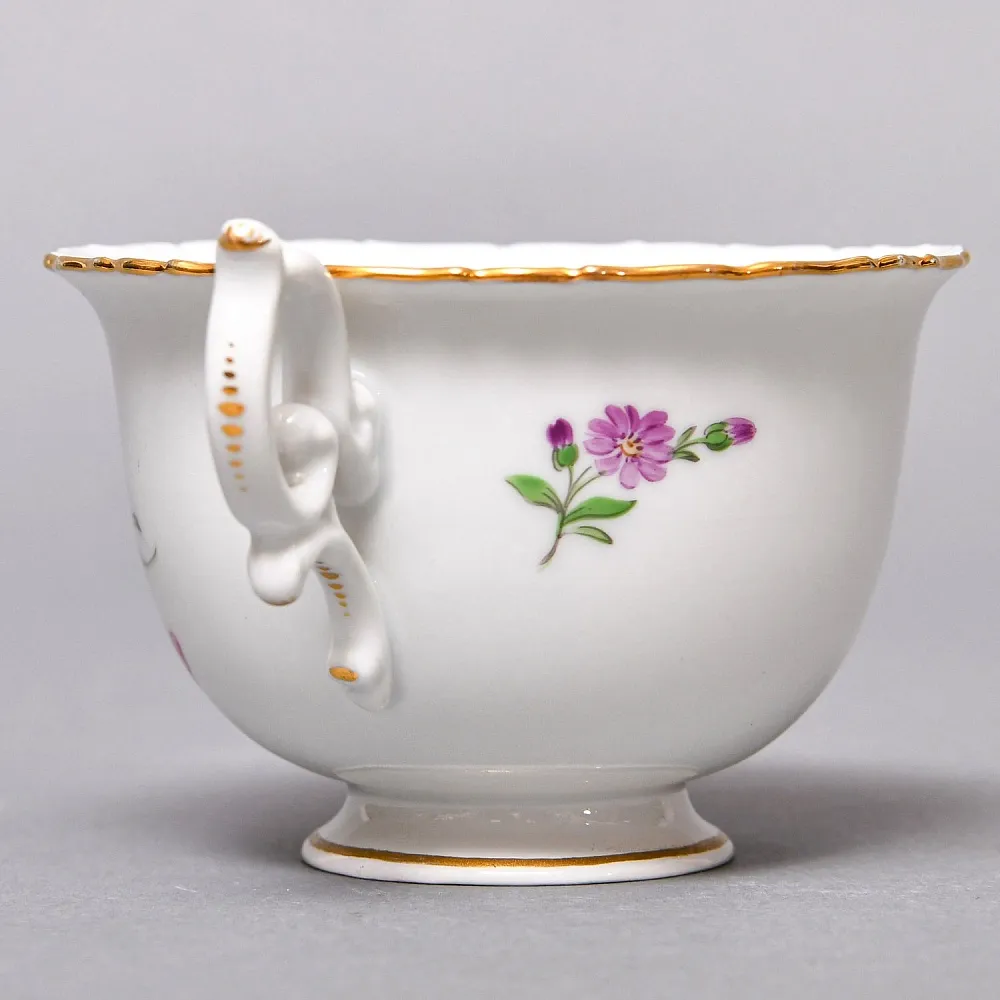 Чайный набор «Мейсенский букет» на 6 персон, Фарфор MEISSEN Германия, 1924 - 1934 годы. 