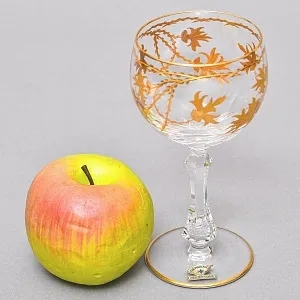 Коллекционный Бокал для Вина «Золотая Симфония», Хрусталь JOSEPHINENHUTTE, Германия. 