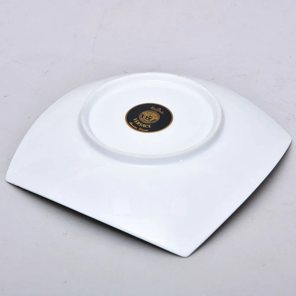 Фарфоровая Тарелка - Мелочёвница - Визитница VERSACE из серии «Русская мечта», Rosenthal Германия.