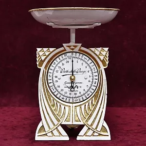 Антикварные Кухонные Механические одно чашечные Весы на 10кг «Wirtschafts-Waage» Германия.