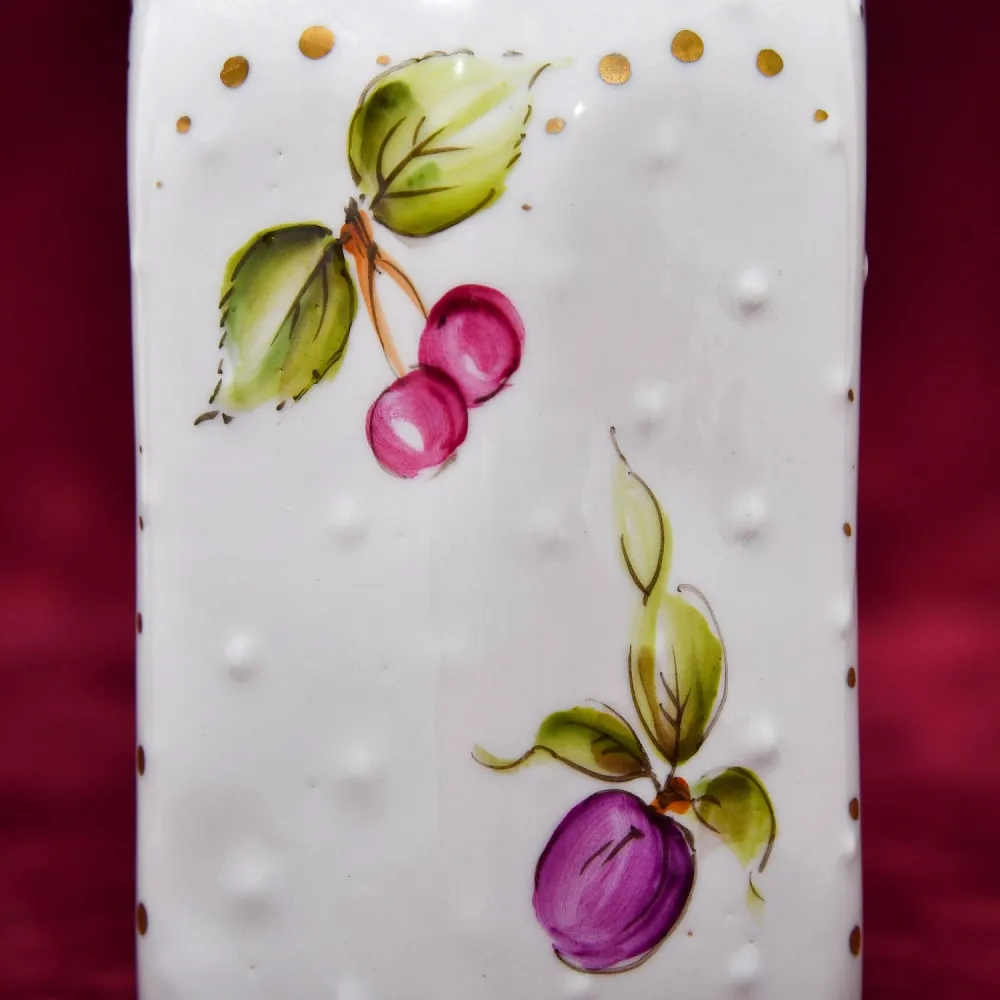 Винтажный Фарфоровый Флакон - Штоф «ПЛОДЫ», Sevres Style ФРАНЦИЯ, середина ХХ века.