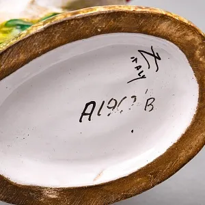 Коллекционные Парные статуэтки «Птицы. Бойцовые петухи», Фаянс, Италия - вторая половина ХХ века. 