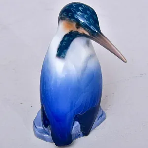 Коллекционная Фарфоровая Статуэтка «ПТИЦА. ЗИМОРОДОК», Bing&Grøndahl Дания, 1970 - 1983 гг.