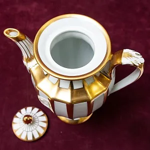 Чайный Сервиз в стиле АМПИР на 12 персон - 42 предмета, Furstenberg, Германия середина ХХ века.