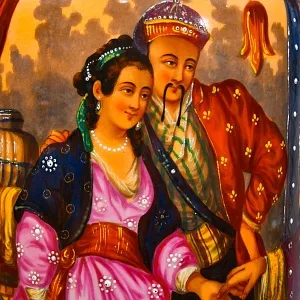 Редкие!!! Большие Антикварные Парные Вазы «Персидские мотивы», Франция VIEUX PARIS.