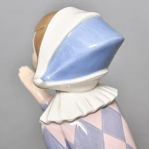 Коллекционная Фарфоровая статуэтка «Маленький Арлекин С», Lladro Испания, 1980 - 1985 годы.