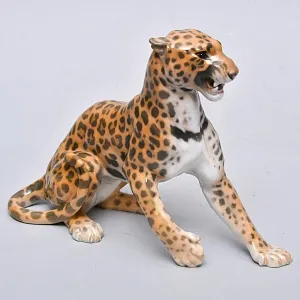 Коллекционная Фарфоровая статуэтка «ЯГУАР», Bing&Grøndahl Дания - середина ХХ века.