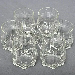 Набор «Виноград» - Хрустальный Графин + 6 -ть Кружек, Silverplate, Германия, 60 -е годы ХХ века.