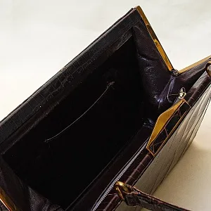 Дамская Сумка из Натуральной Крокодиловой Кожи Западная Германия 50-гг.