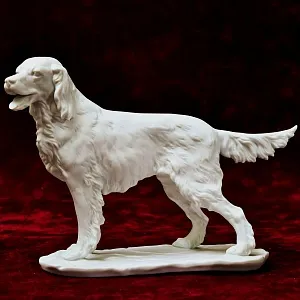 Бисквитный Фарфор Коллекционная Статуэтка «Собака - СЕТТЕР»,  Kaiser Германия - 1979 г.